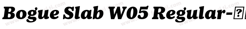 Bogue Slab W05 Regular字体转换